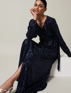 Amily Sequin Maxi Dress