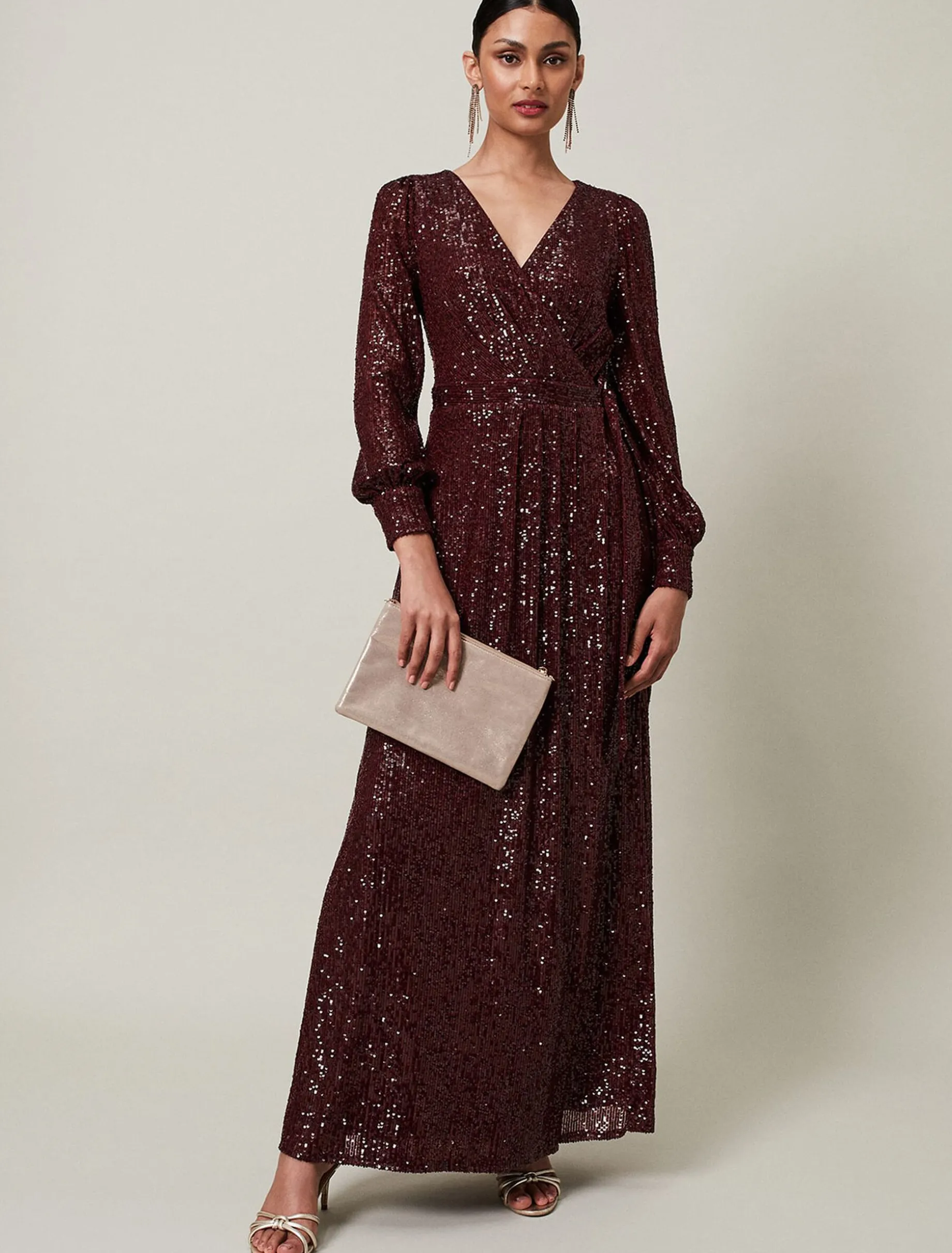 Amily Sequin Maxi Dress