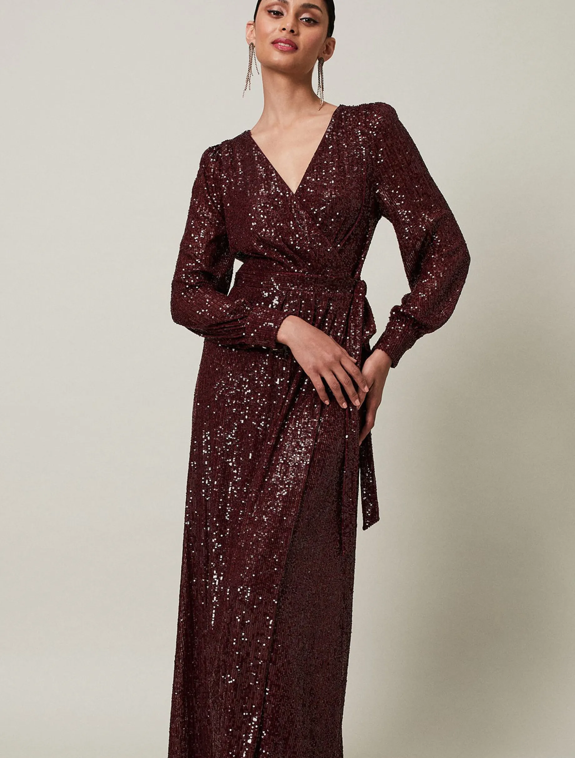 Amily Sequin Maxi Dress