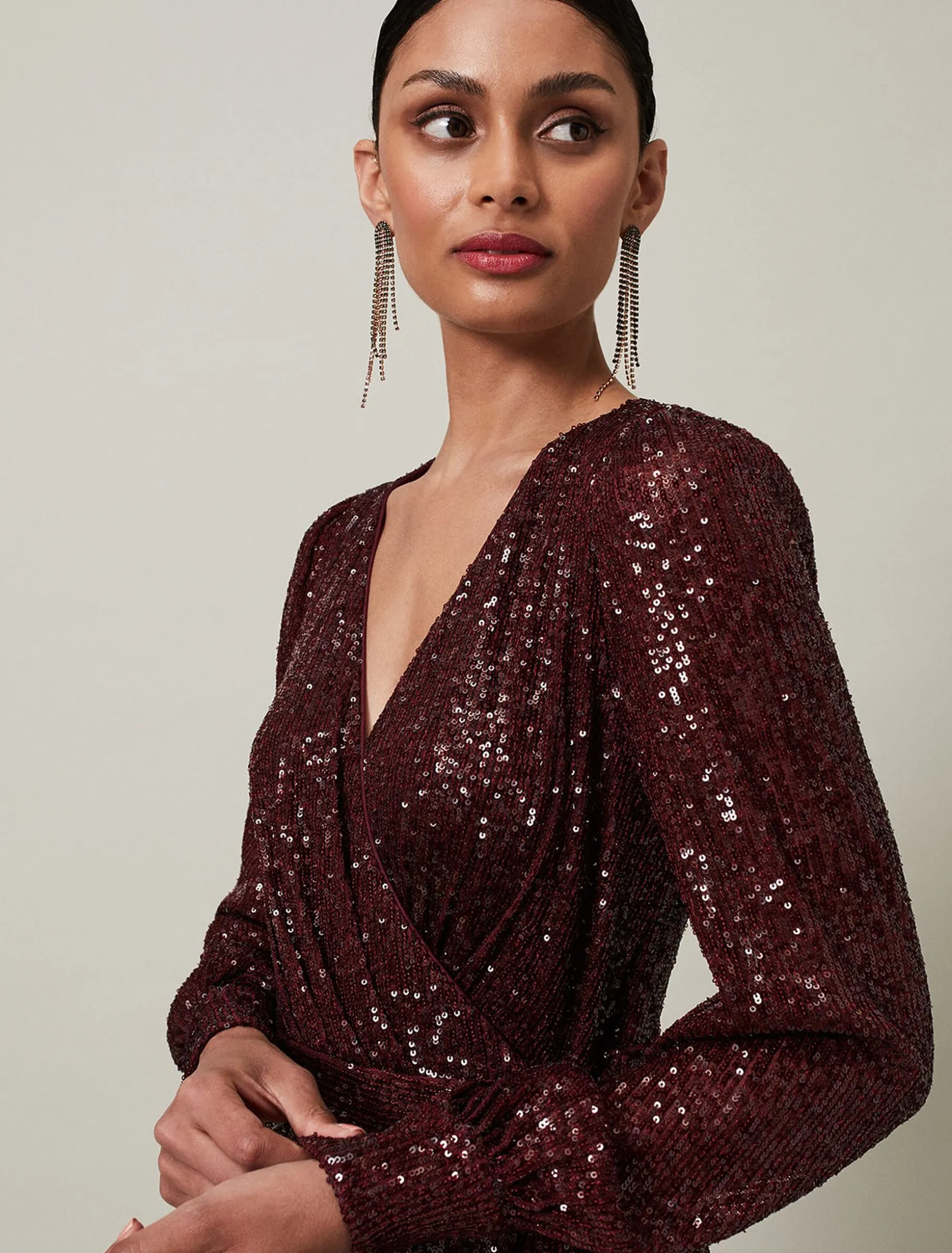 Amily Sequin Maxi Dress