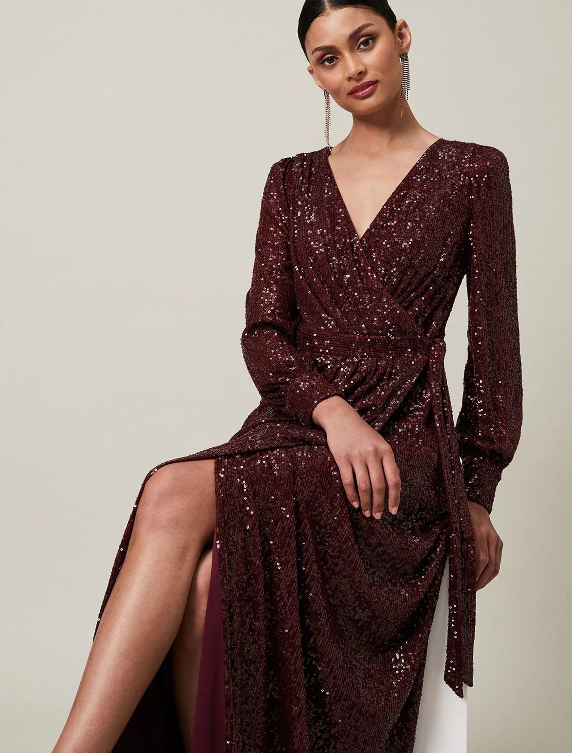 Amily Sequin Maxi Dress