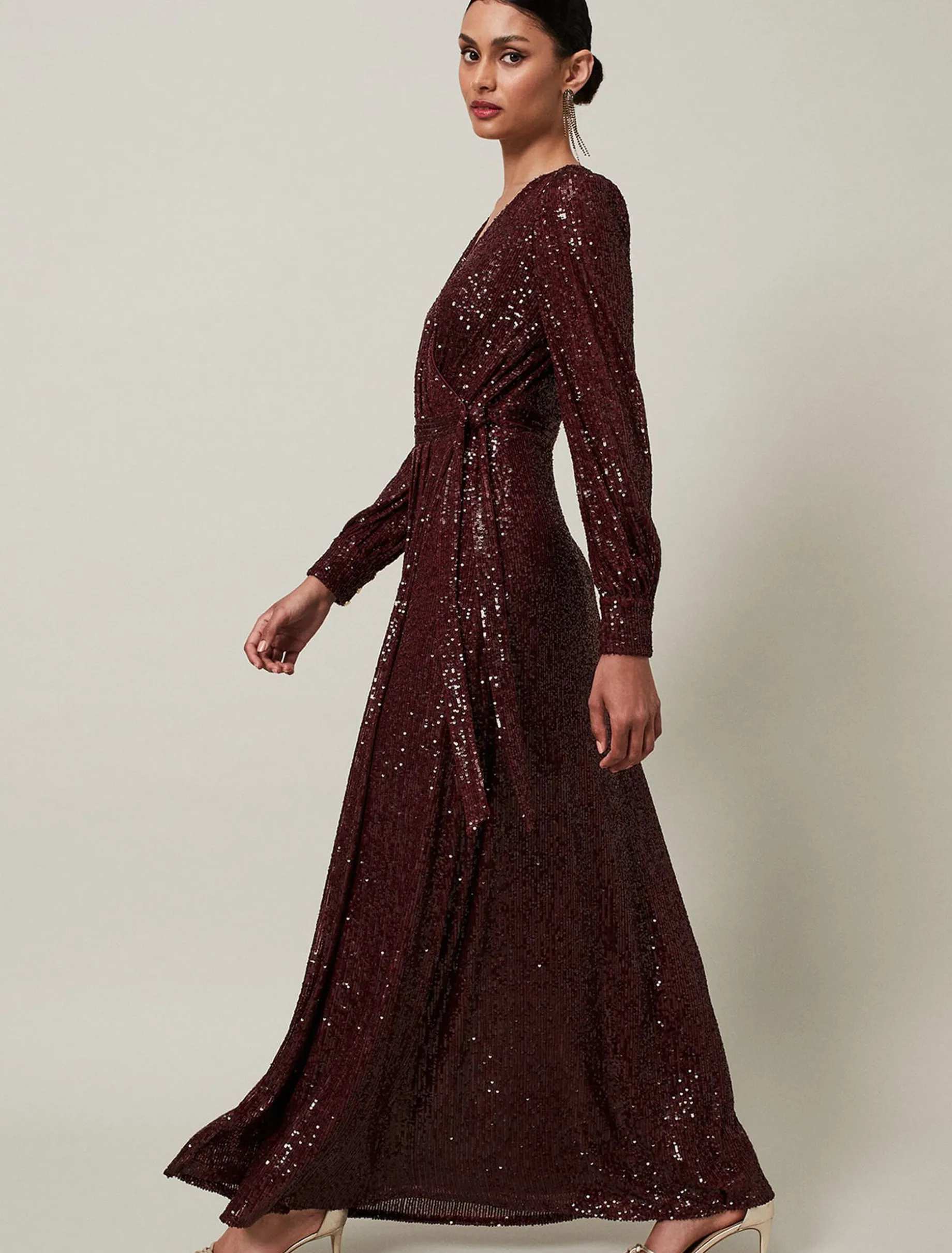 Amily Sequin Maxi Dress