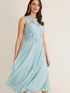 Amora Lace Bodice Midi Dress