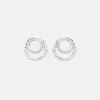 Amy Hammered Twist Stud Earrings