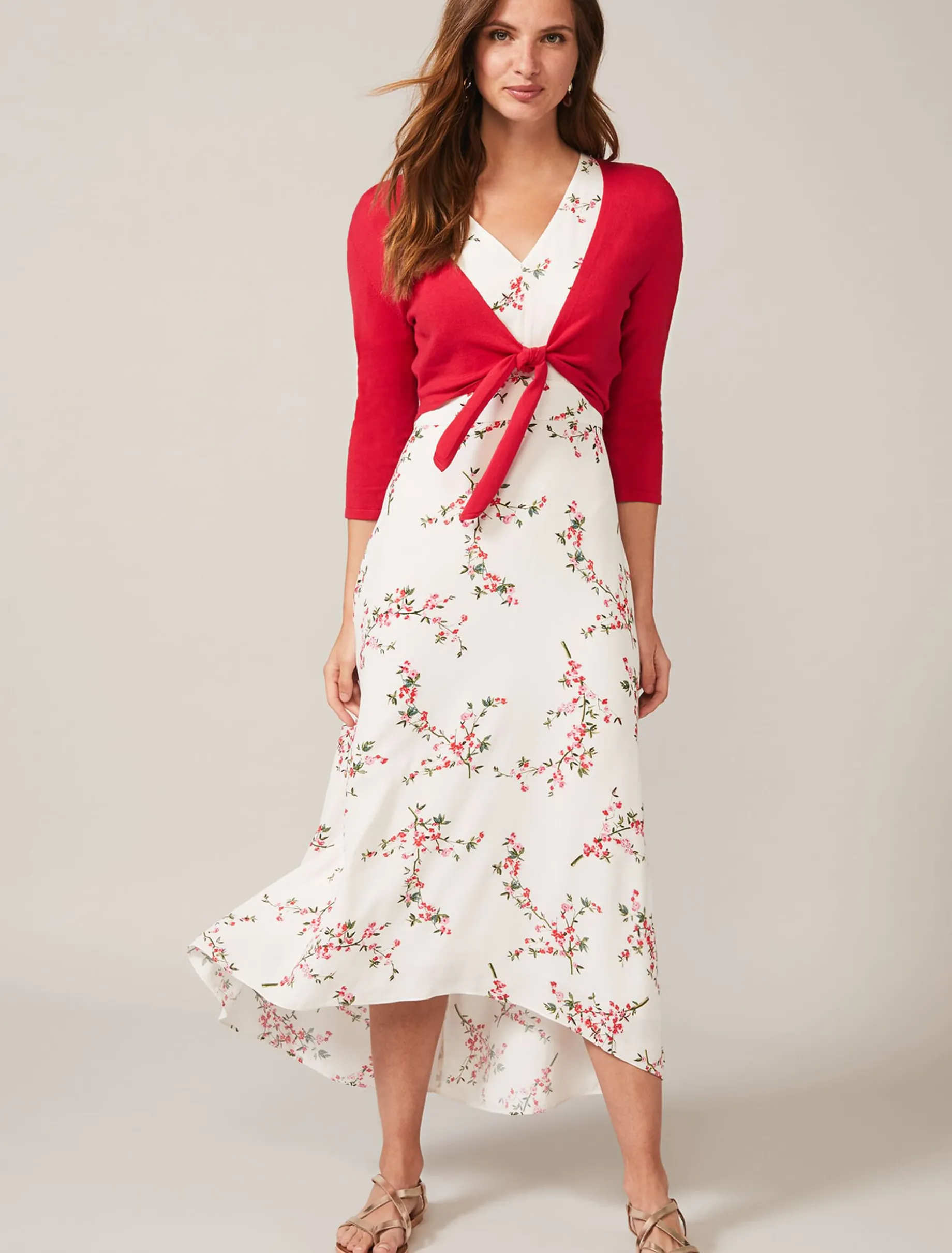 Ana Tie Front Knit Cover Up