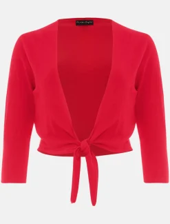 Ana Tie Front Knit Cover Up