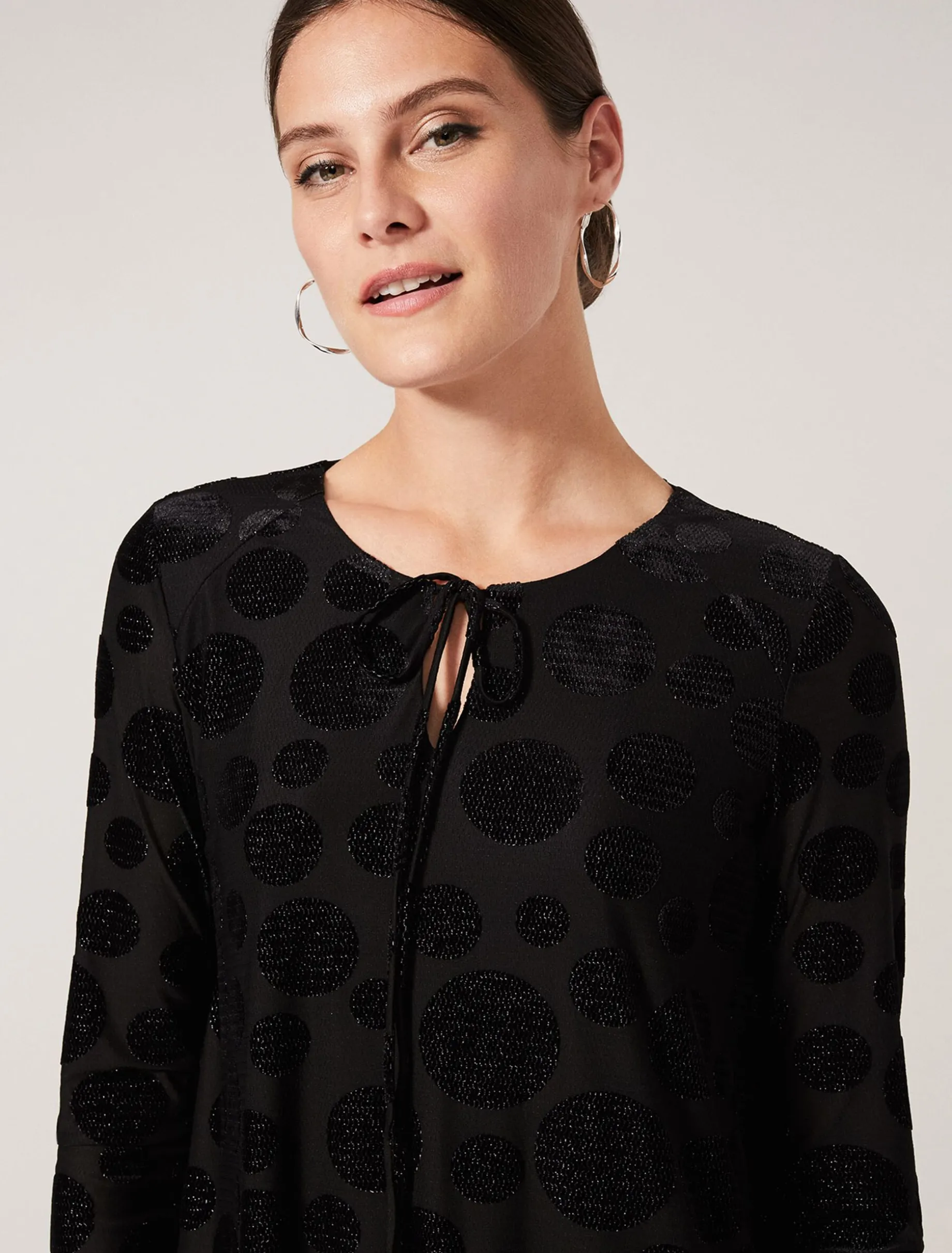 Andrea Glitter Spot Dress