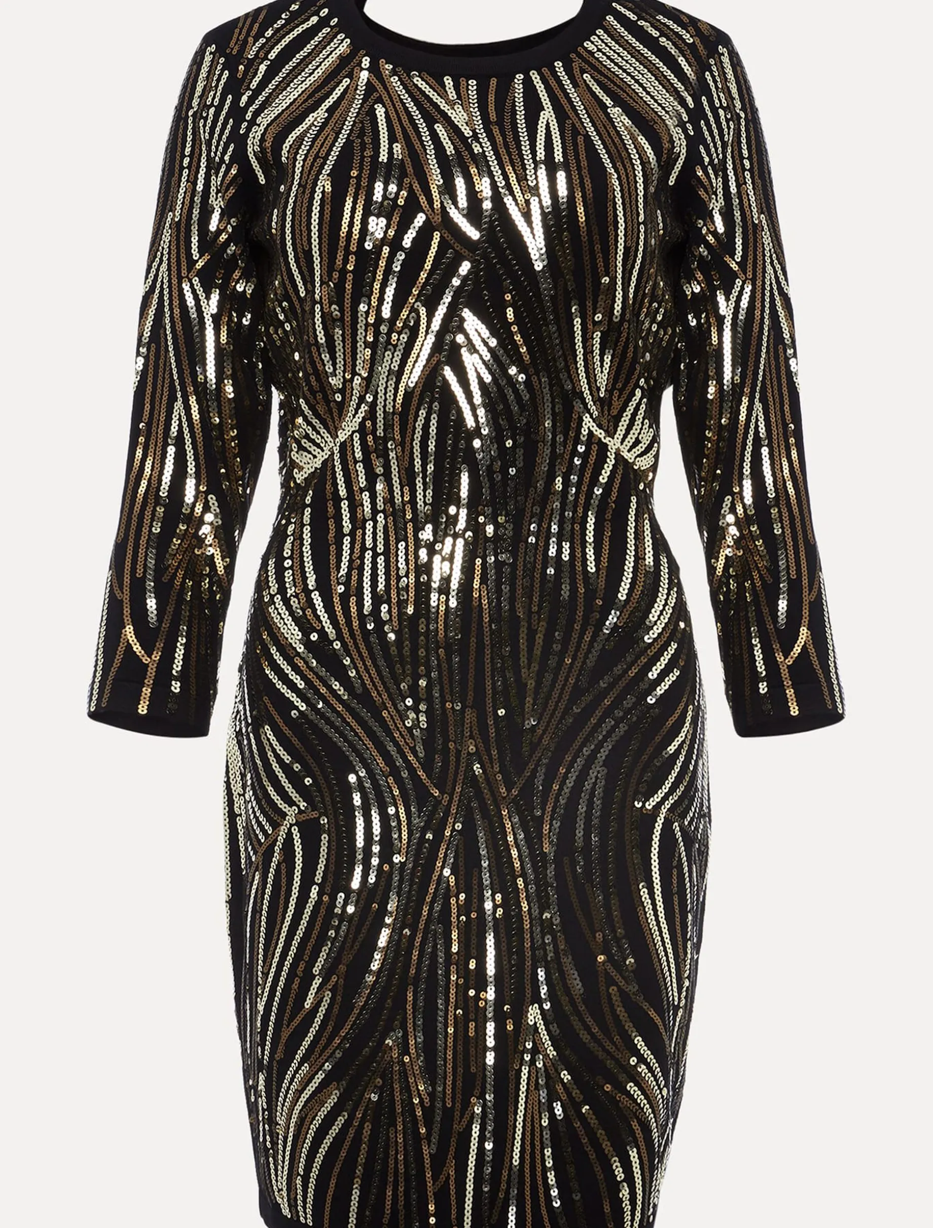 Anisa Open Back Sequin Knit Dress