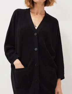 Annabella Ribbed Cocoon Cardigan