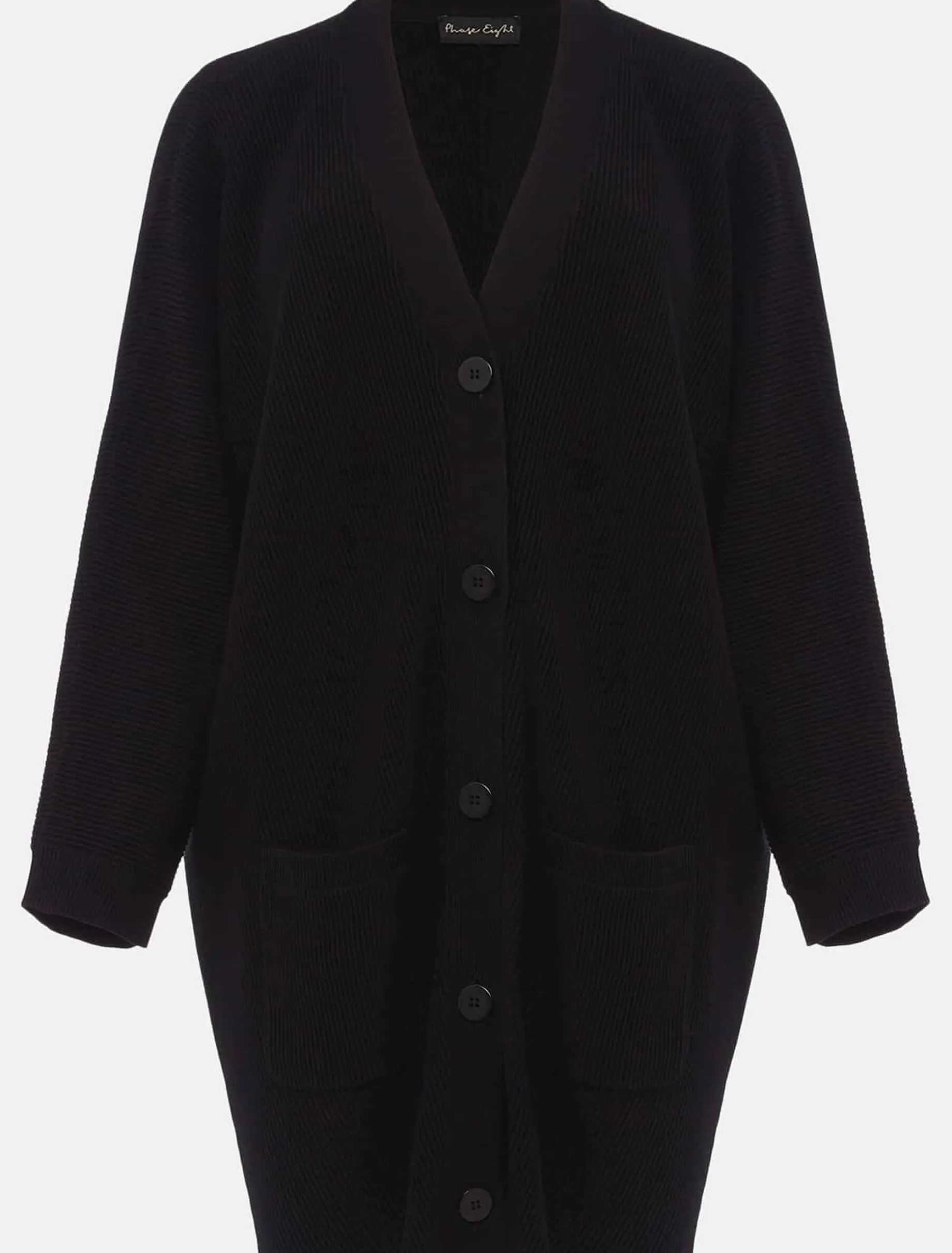 Annabella Ribbed Cocoon Cardigan