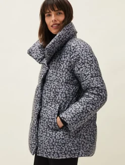 Anny Animal Print Puffer Coat