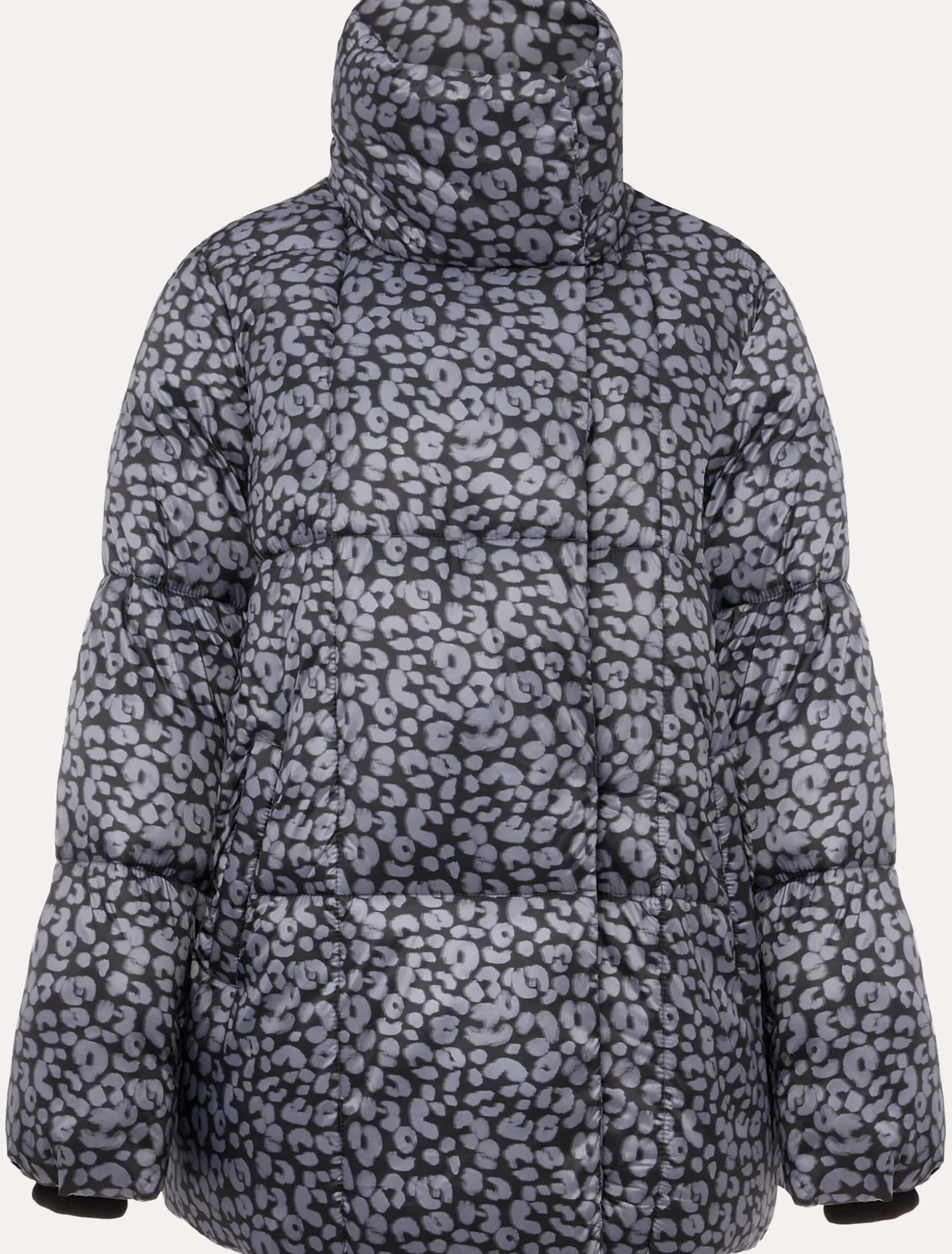 Anny Animal Print Puffer Coat