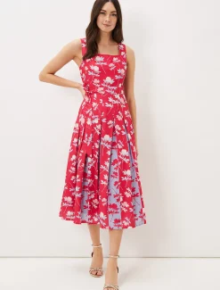 Antonella Print Fit And Flare Dress