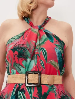 Antonia Palm Print Jumpsuit