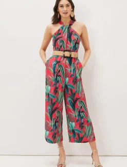 Antonia Palm Print Jumpsuit