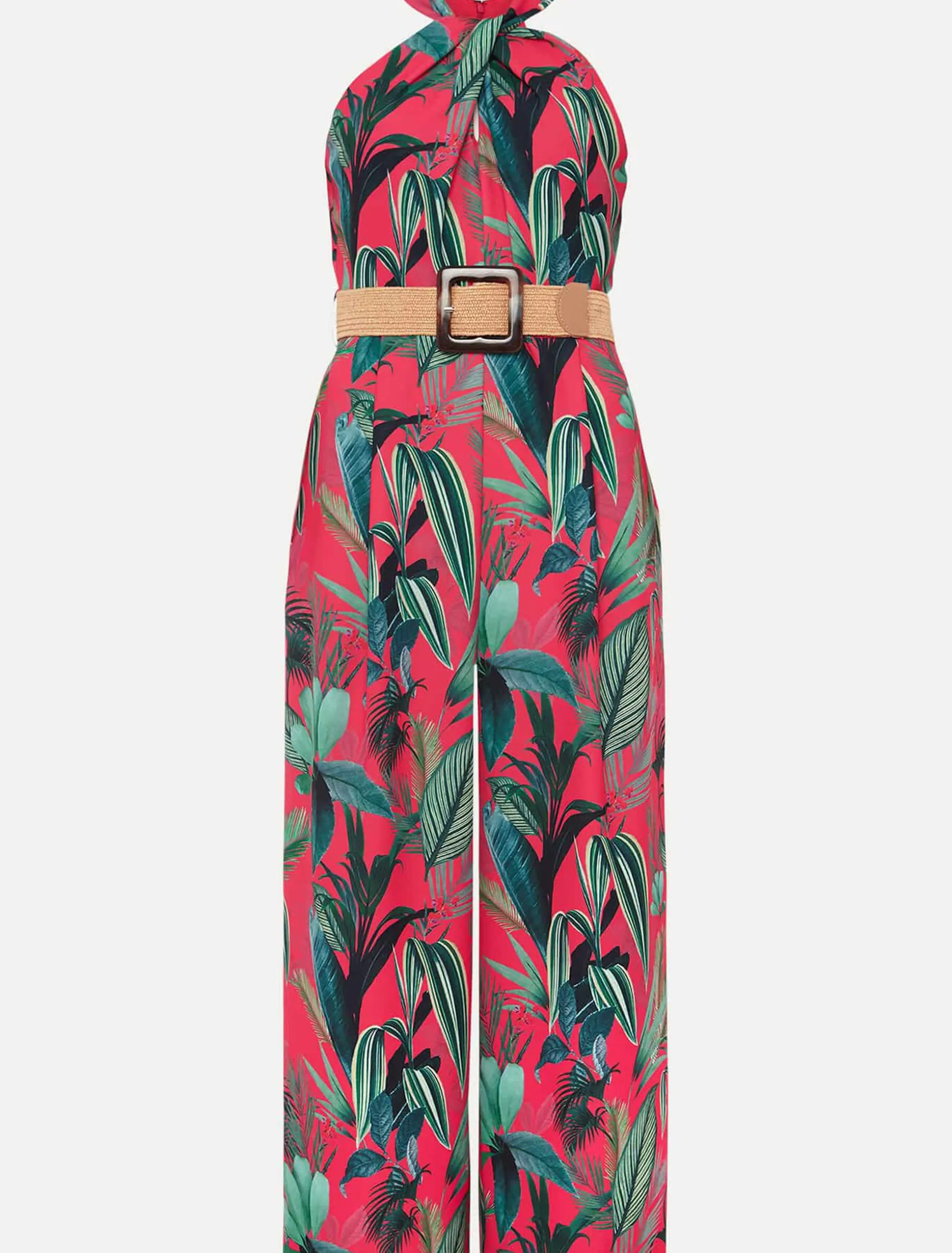 Antonia Palm Print Jumpsuit