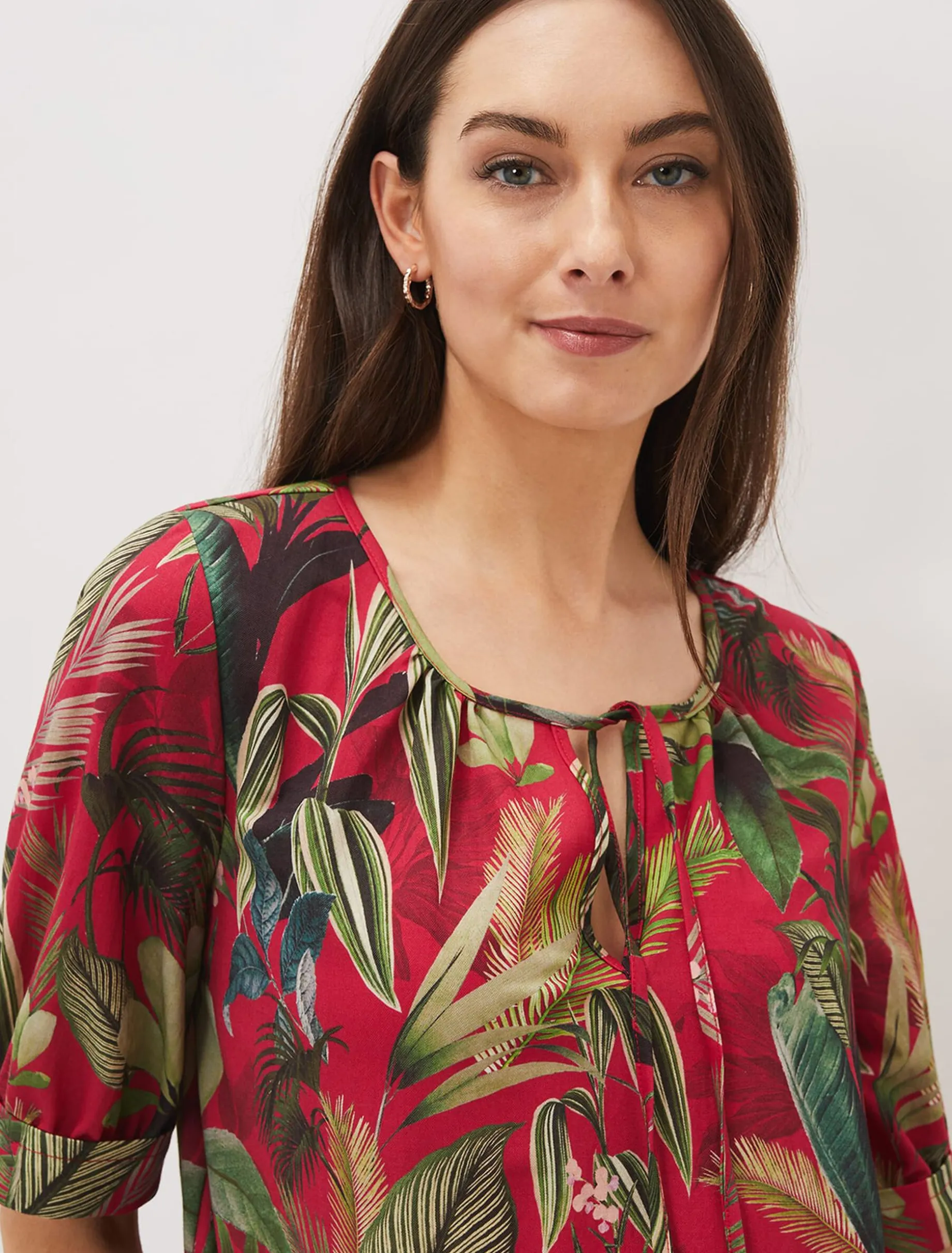 Antonia Tropical Print Top