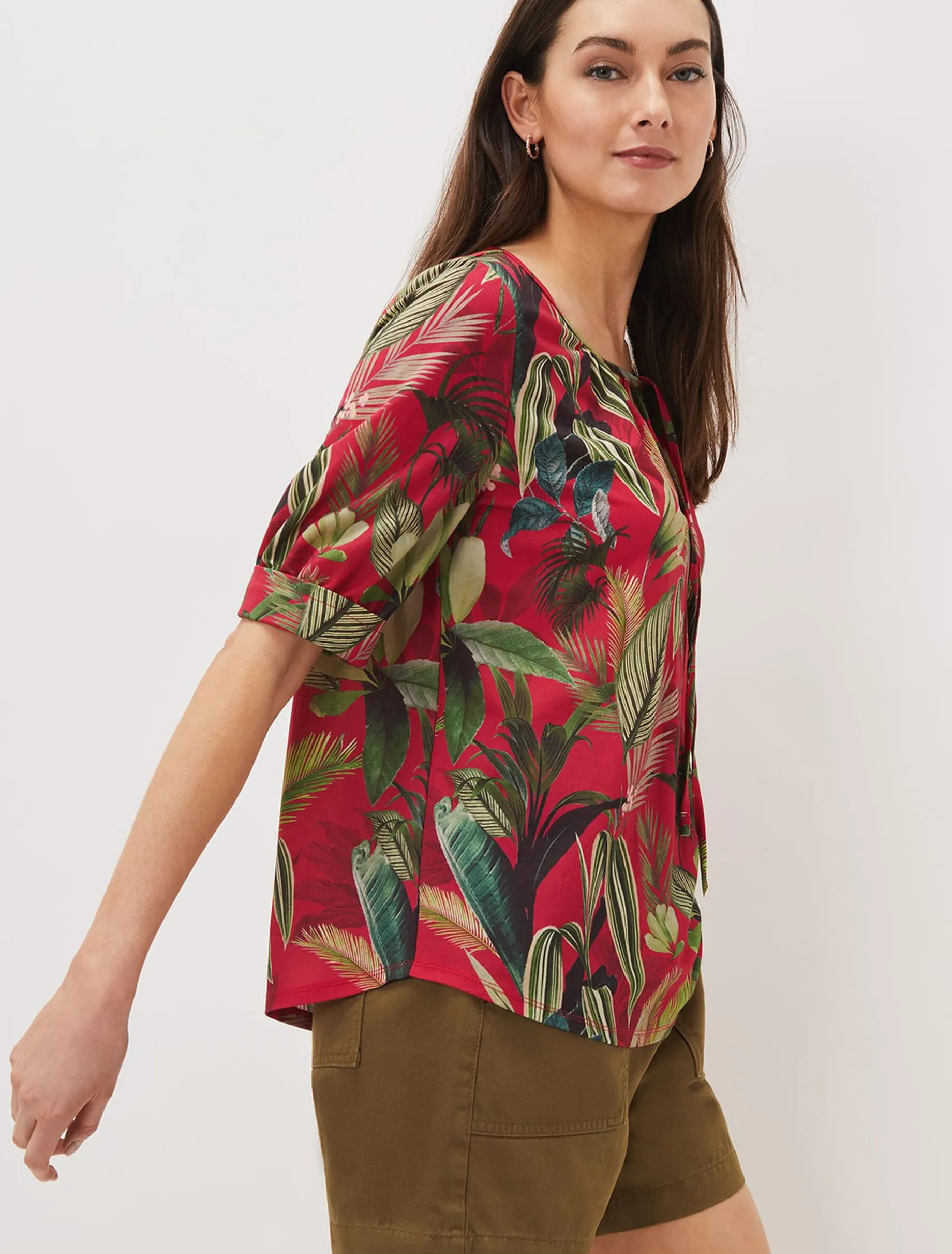 Antonia Tropical Print Top
