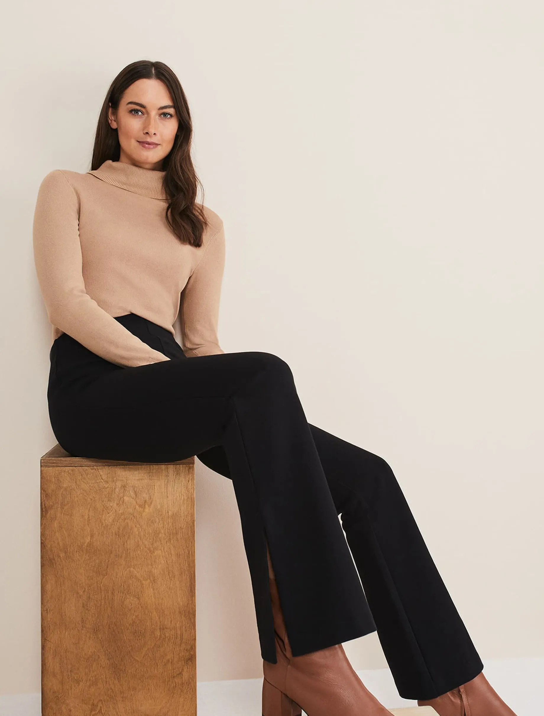 Ara Side Split Bootcut Ponte Trouser