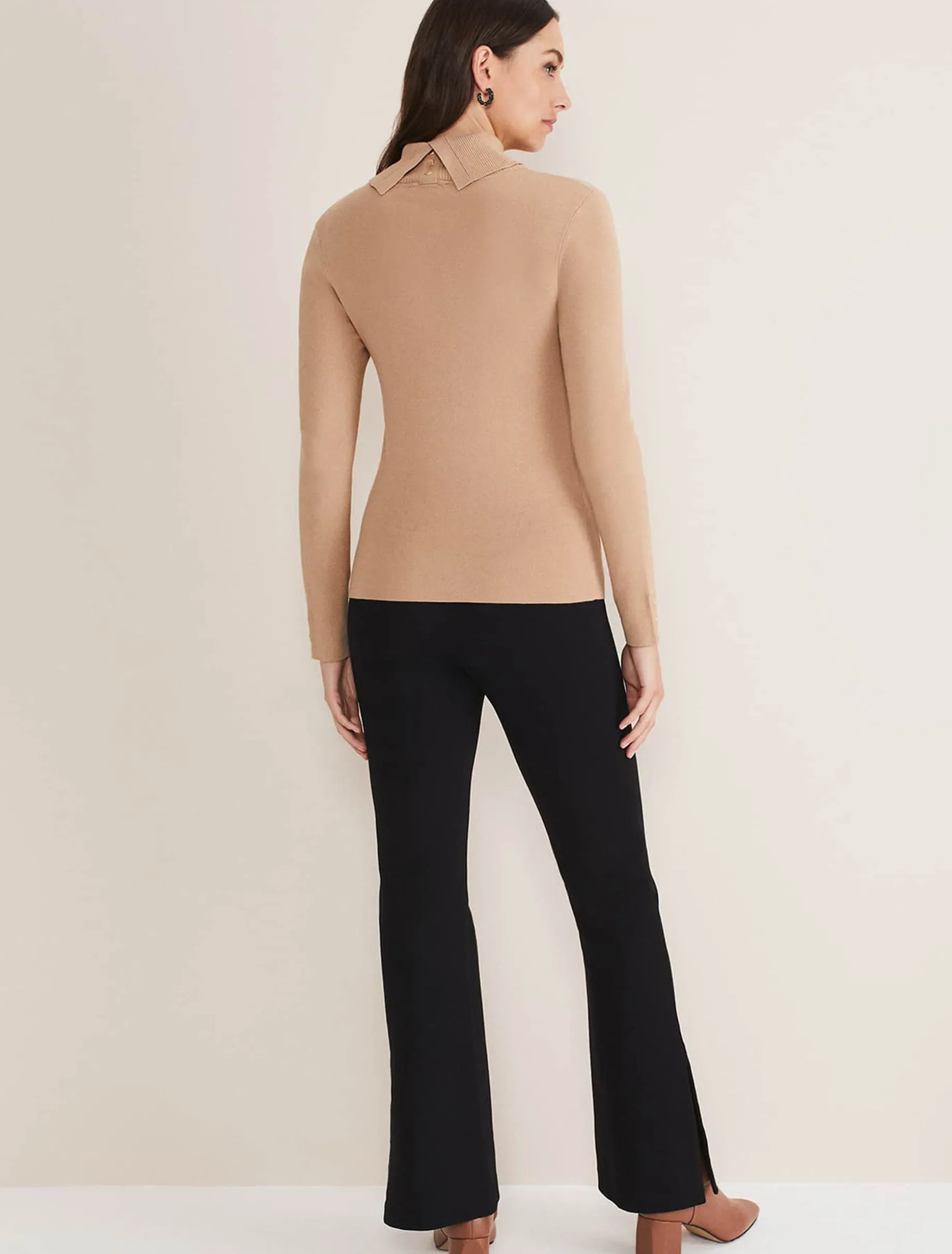 Ara Side Split Bootcut Ponte Trouser