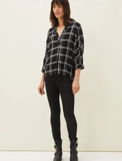Arella Check Blouse