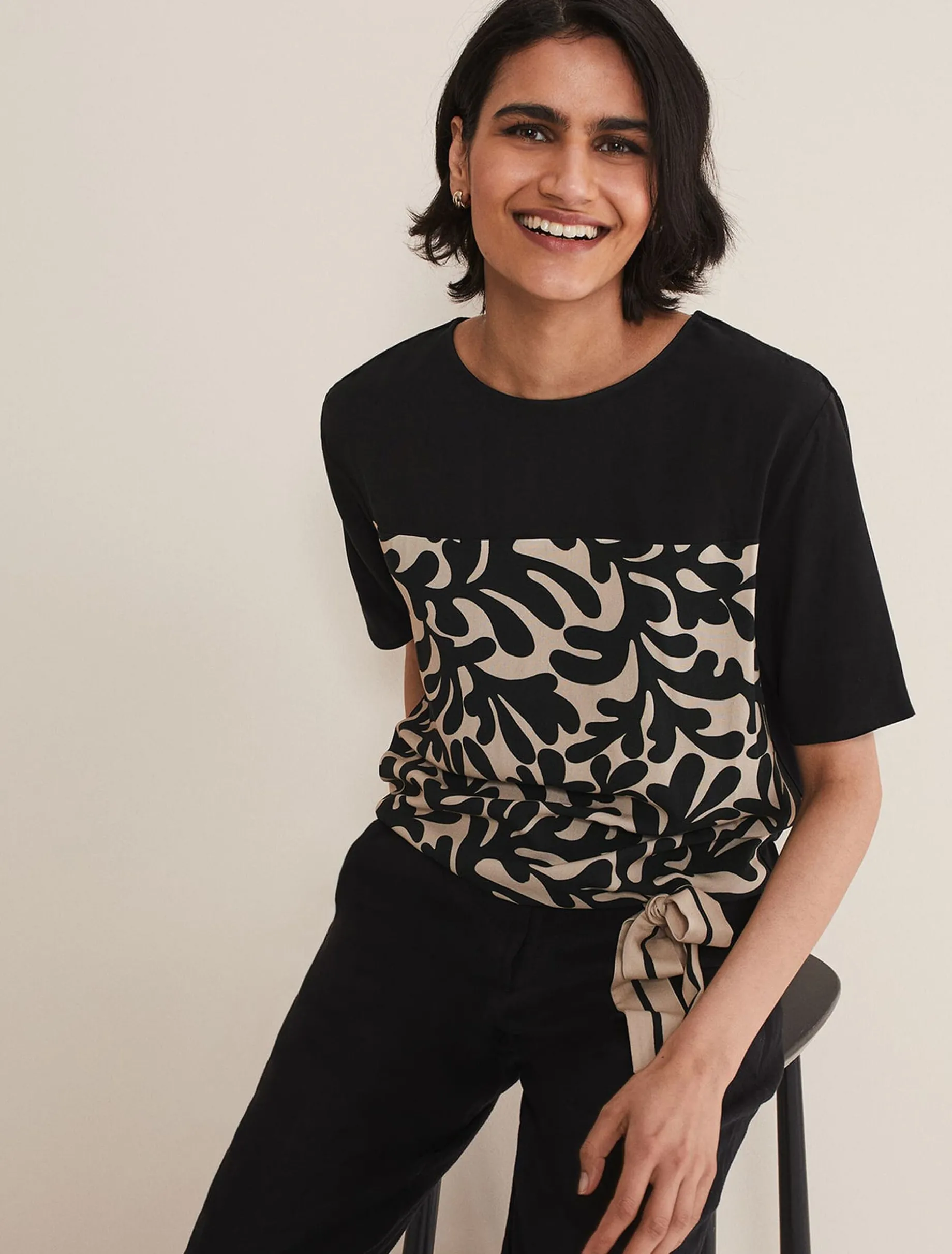 Arie Side Tie Top