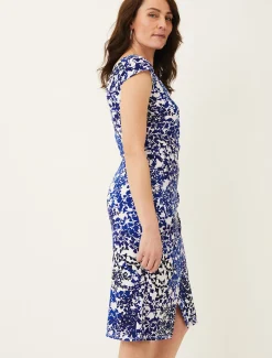 Arielle Contrast Print Jersey Dress