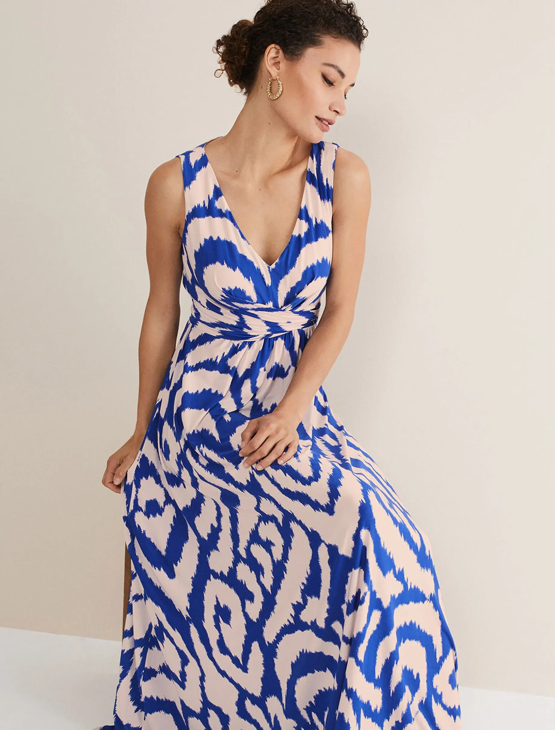 Artemis Jersey Print Maxi Dress