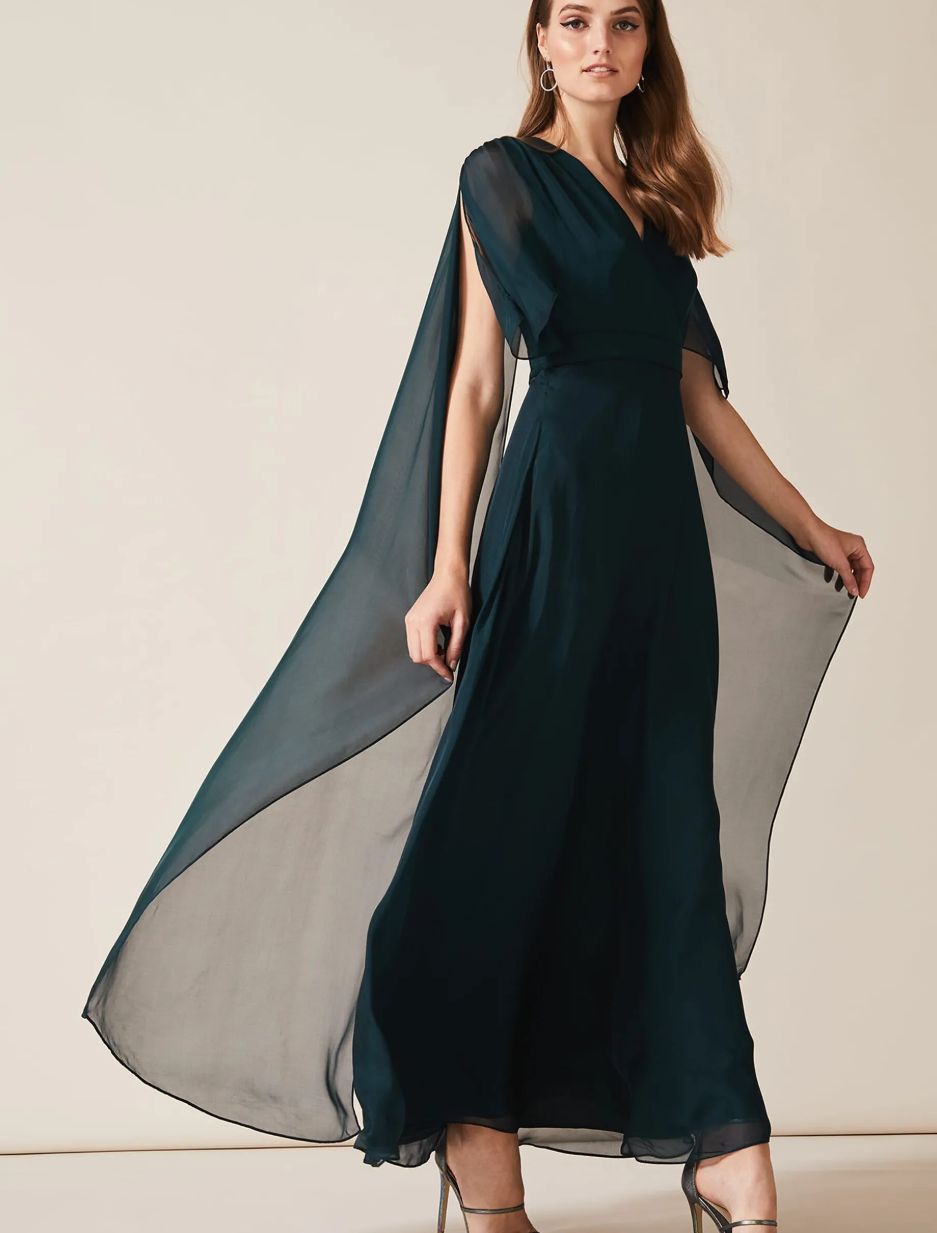 Arwen Silk Drape Dress