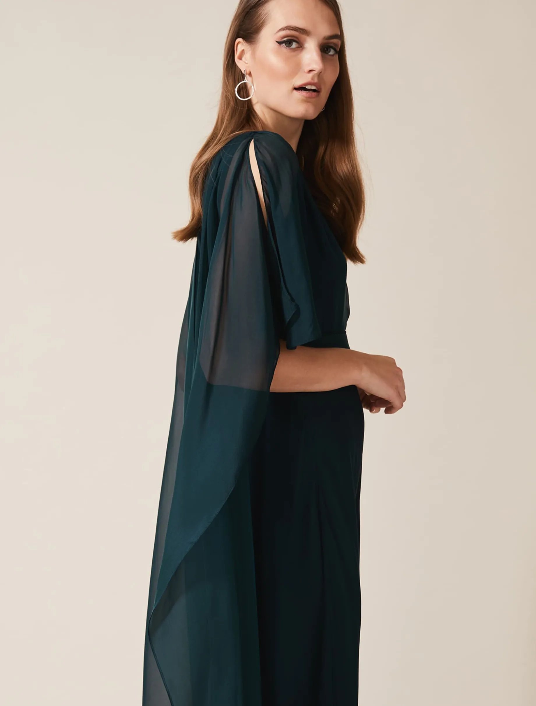 Arwen Silk Drape Dress