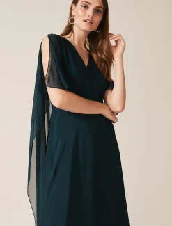 Arwen Silk Drape Dress