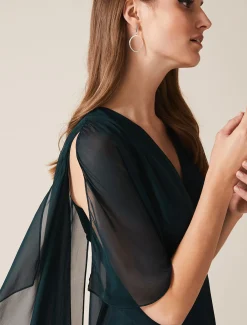 Arwen Silk Drape Dress