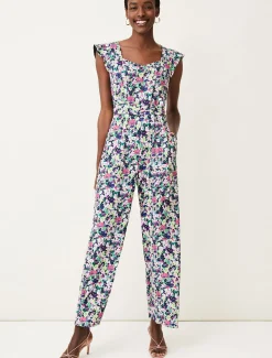 Arya Floral Frill Jumpsuit
