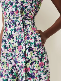 Arya Floral Frill Jumpsuit