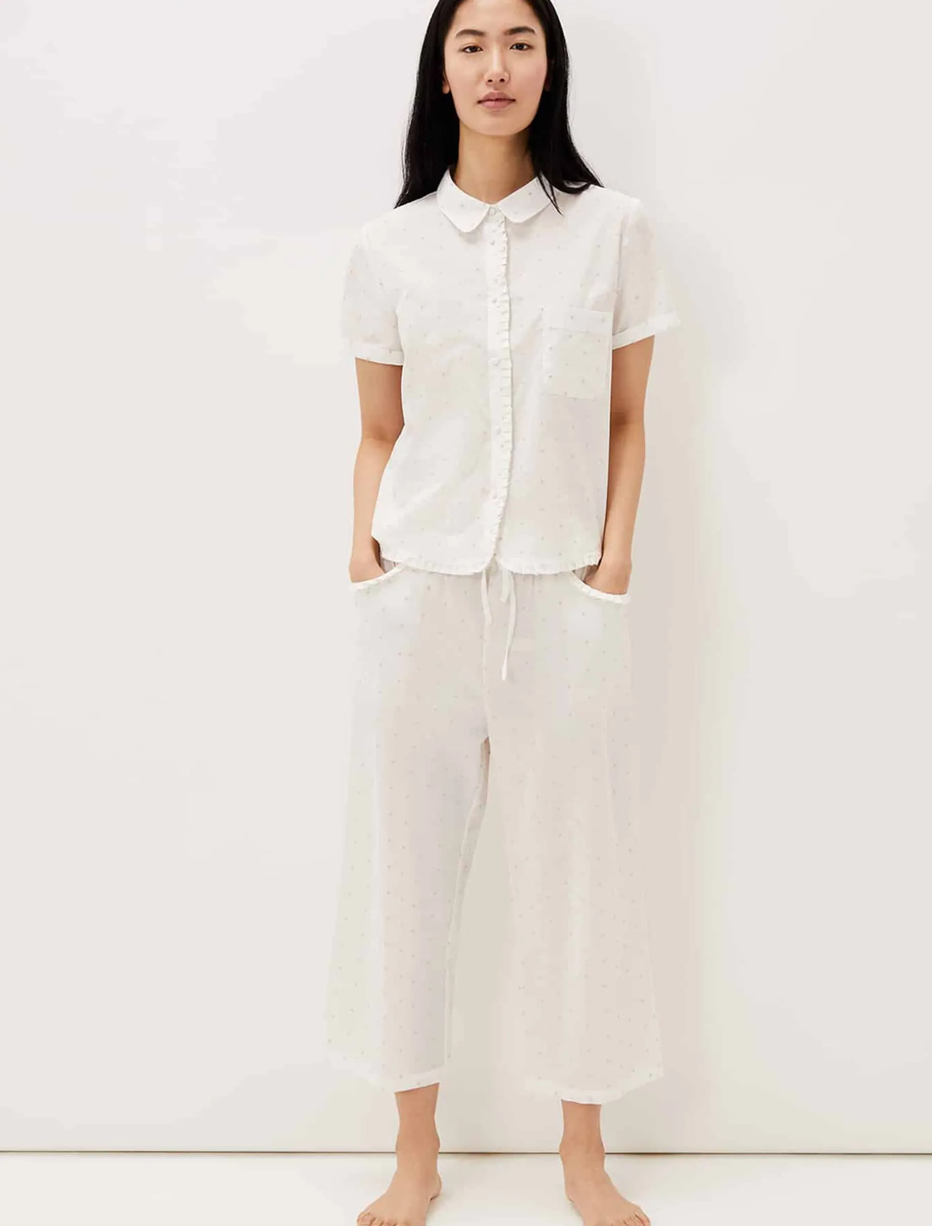 Ashai Dobby Spot Pj Set