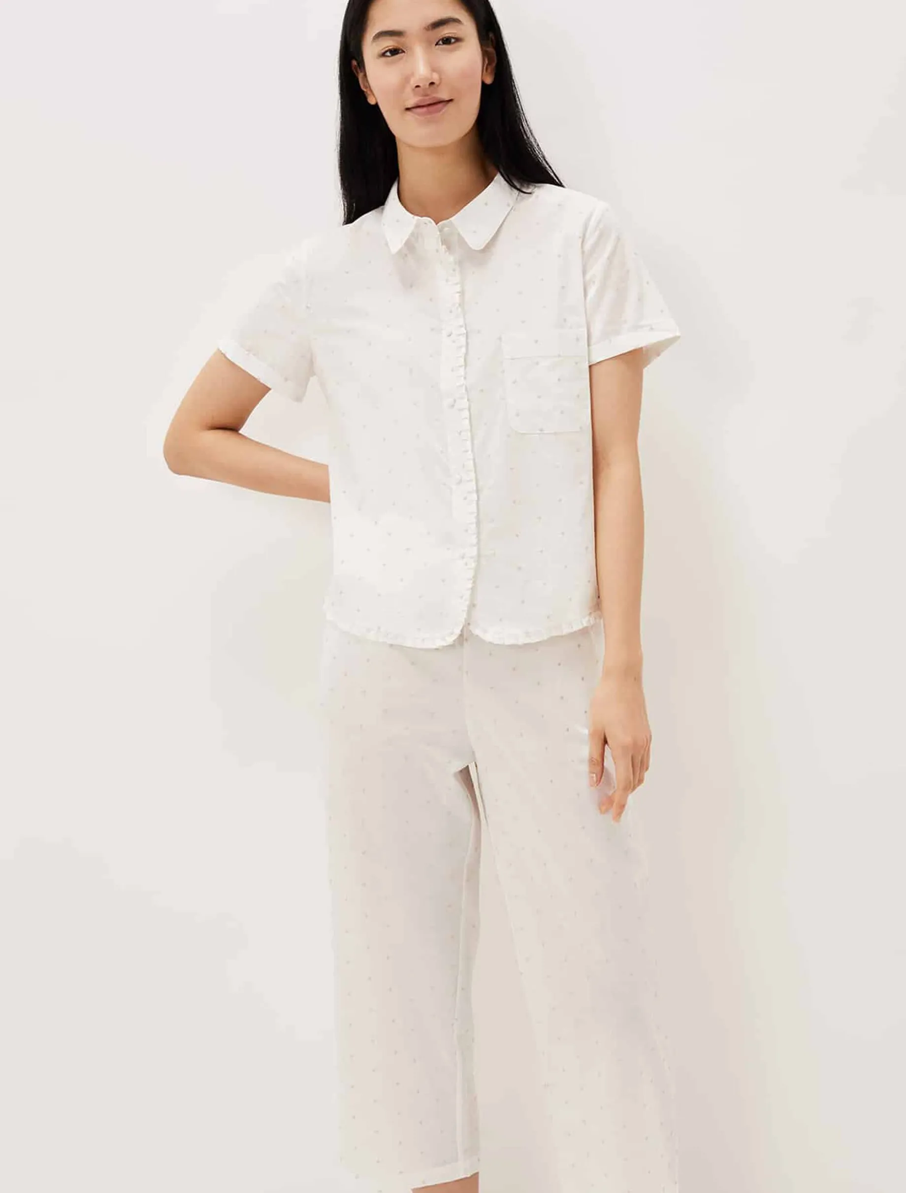 Ashai Dobby Spot Pj Set
