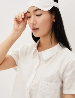 Ashai Dobby Spot Pj Set