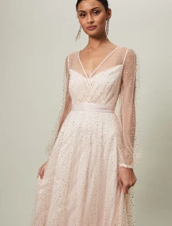 Ashley Embellished Sheer Maxi Dress