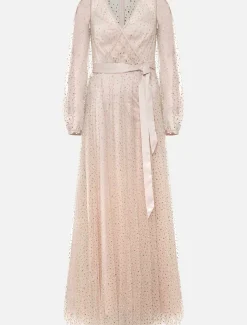 Ashley Embellished Sheer Maxi Dress