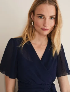 Aster Plisse Wrap Top Co-Ord