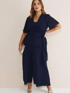 Aster Plisse Wrap Top Co-Ord