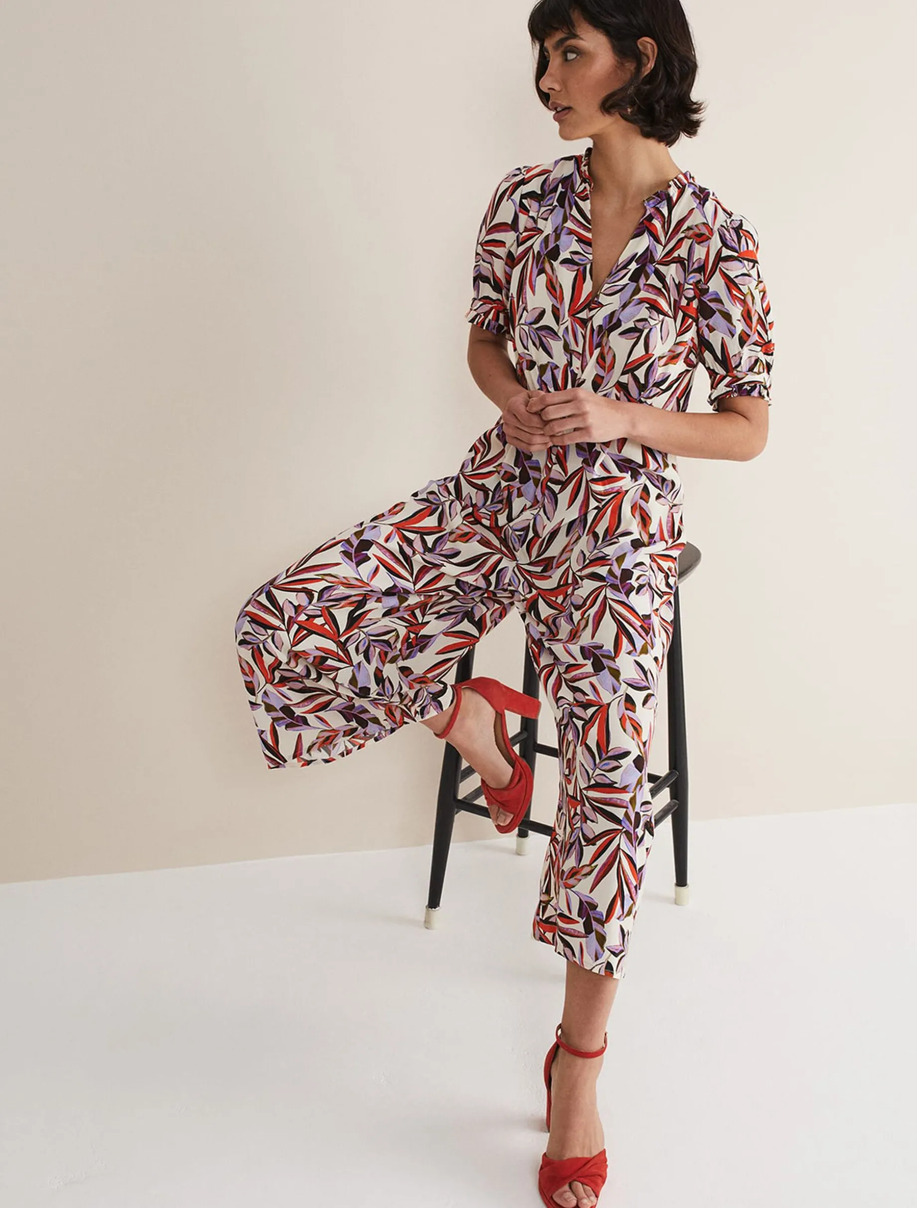 Astrid Cropped Wide Leg Jumpsuit
