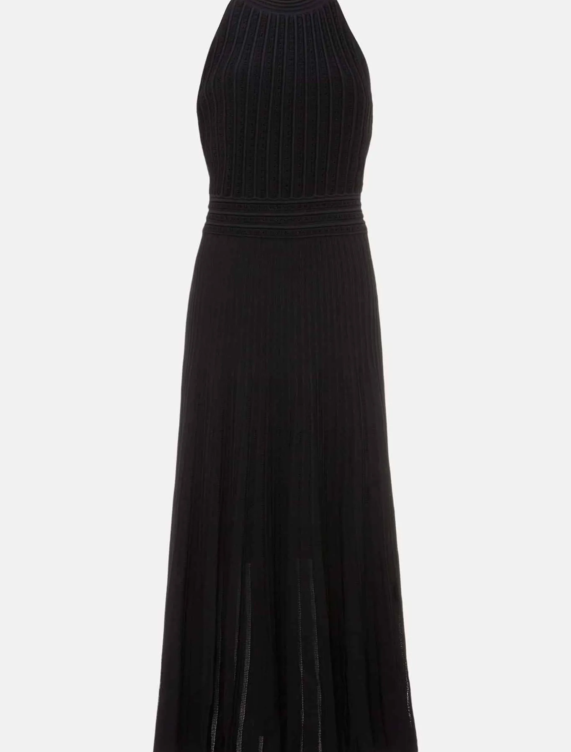 Athena Halter Neck Pointelle Dress