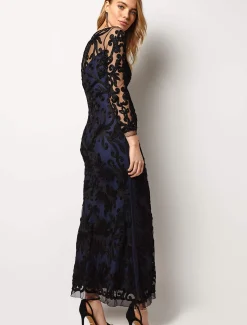 Aubree Tapework Lace Maxi Dress