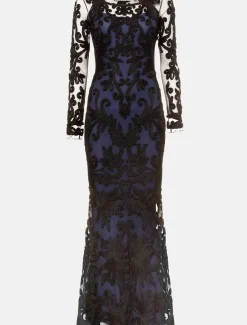 Aubree Tapework Lace Maxi Dress