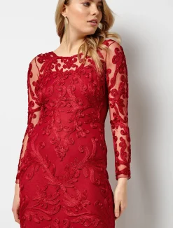 Aubree Tapework Lace Maxi Dress