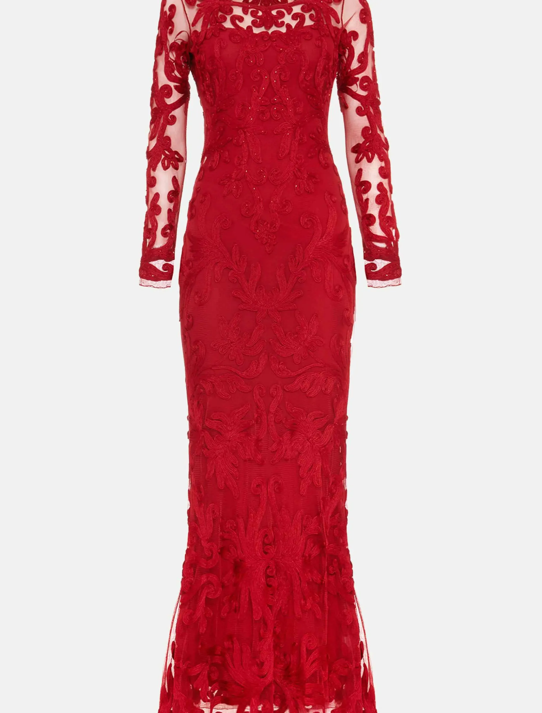 Aubree Tapework Lace Maxi Dress