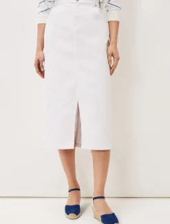 Aubrey Denim Midi Skirt