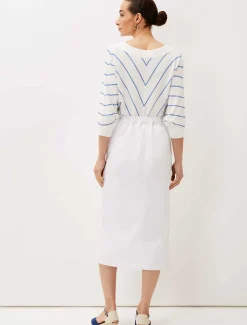 Aubrey Denim Midi Skirt