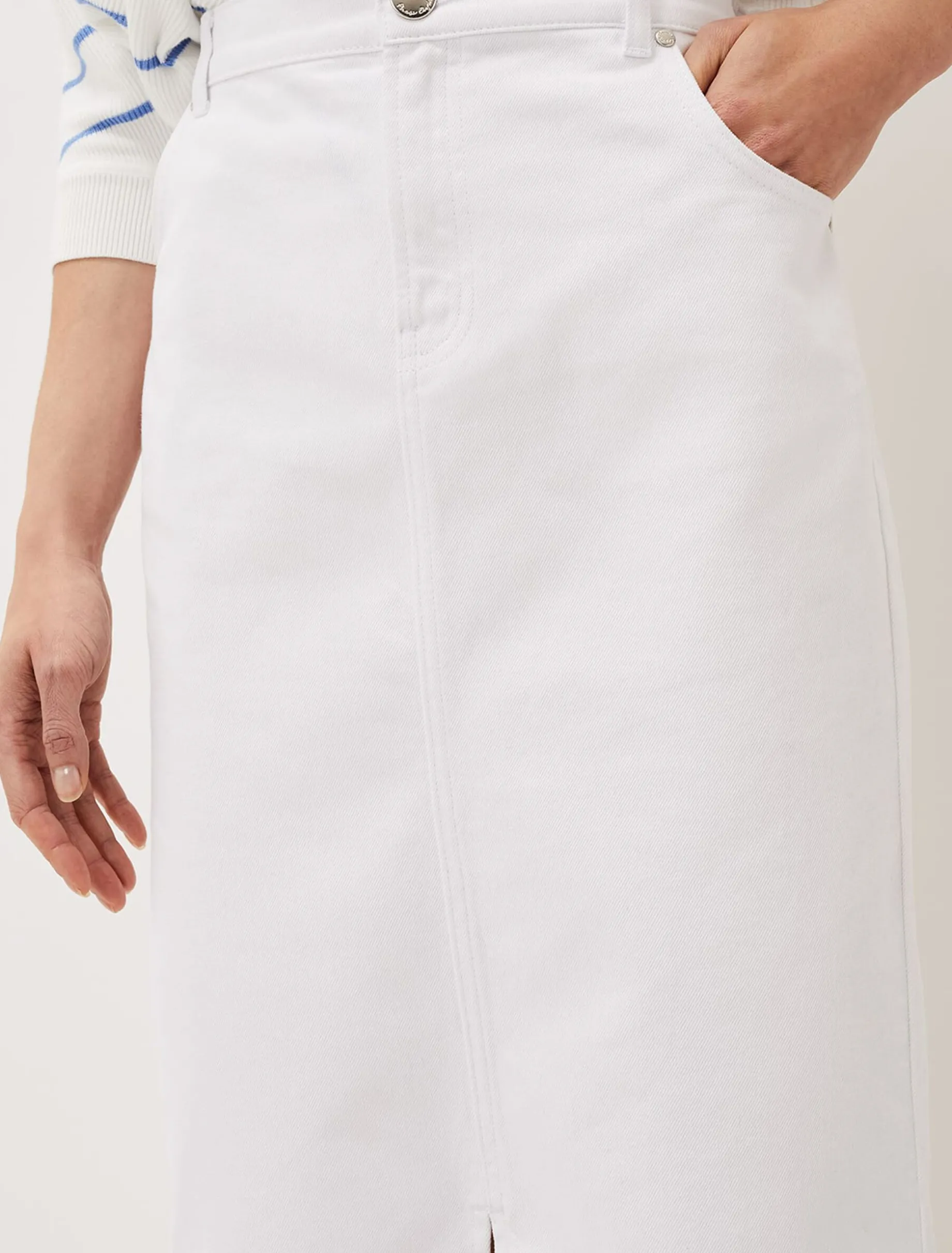 Aubrey Denim Midi Skirt